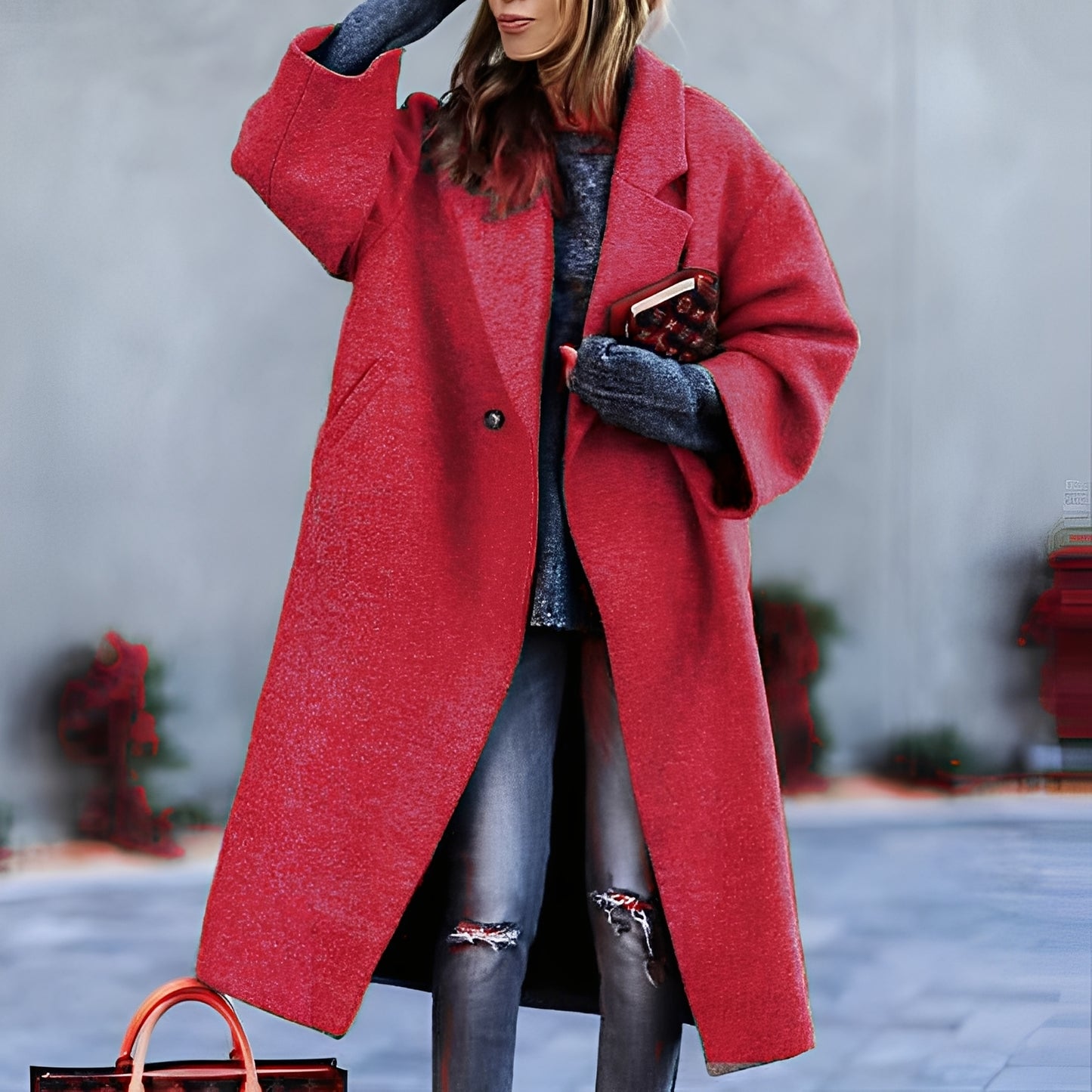Haylie - Eleganter, klassischer, lockerer Mantel für Damen