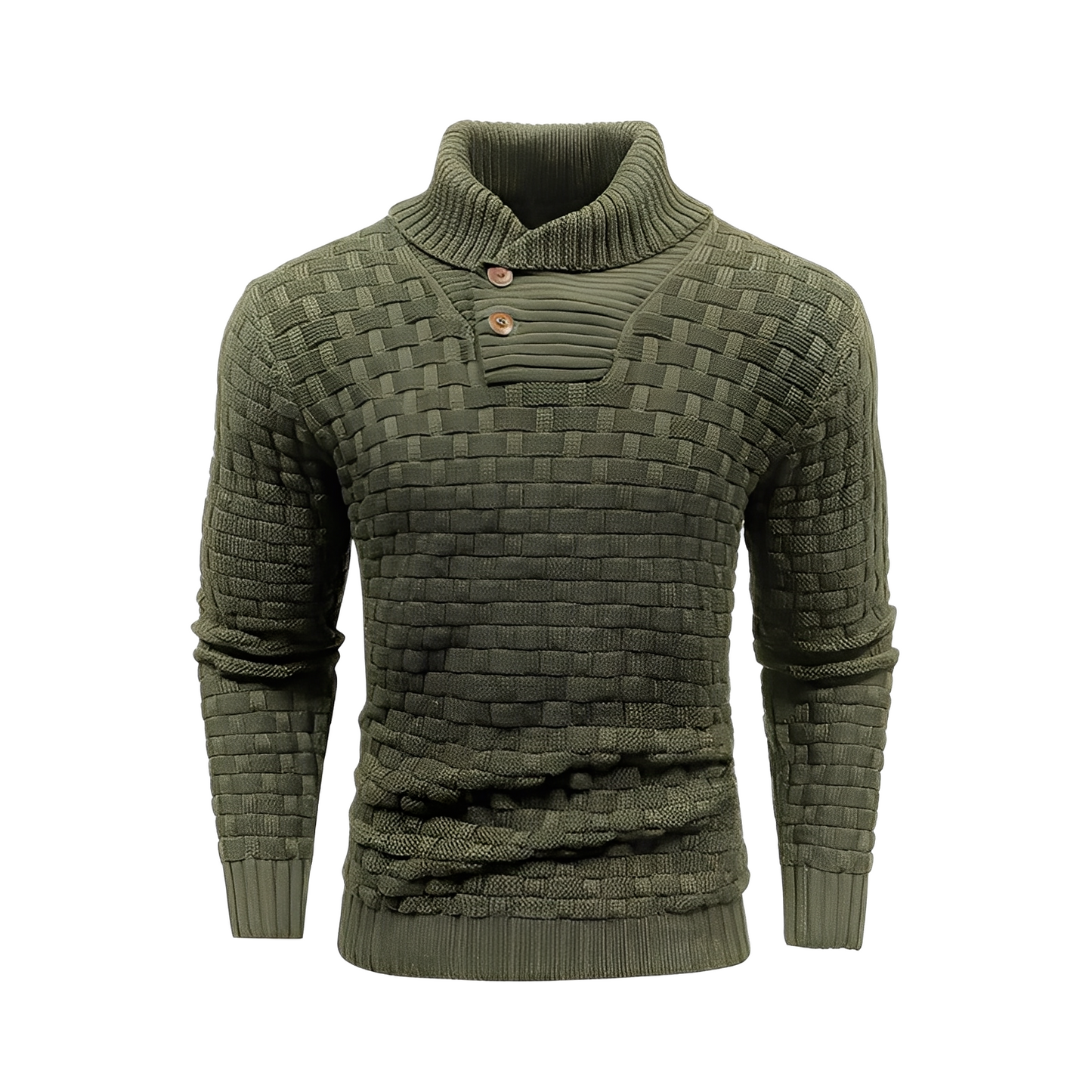 Branson - Lässiger Strickpullover mit hohem Kragen für Herren