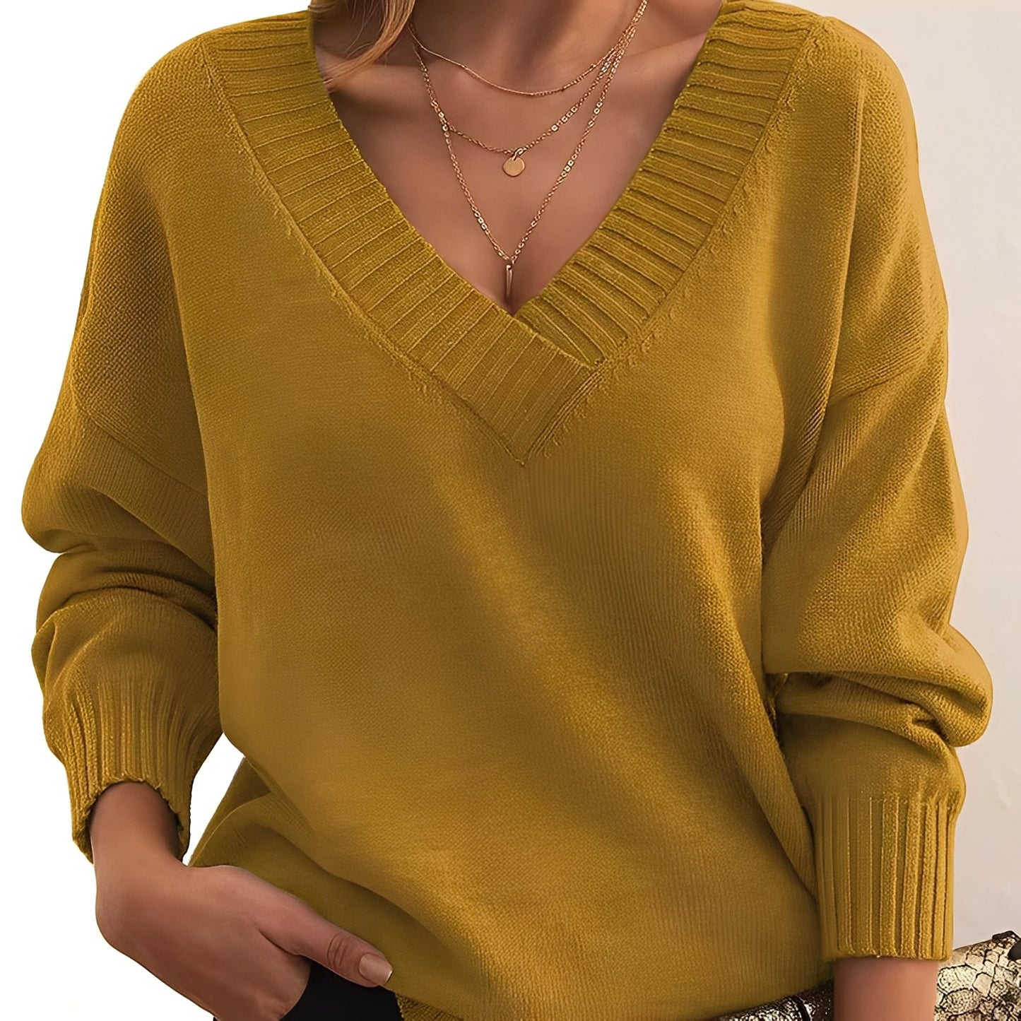 Merideth - Einfacher, vielseitiger Pullover für Damen
