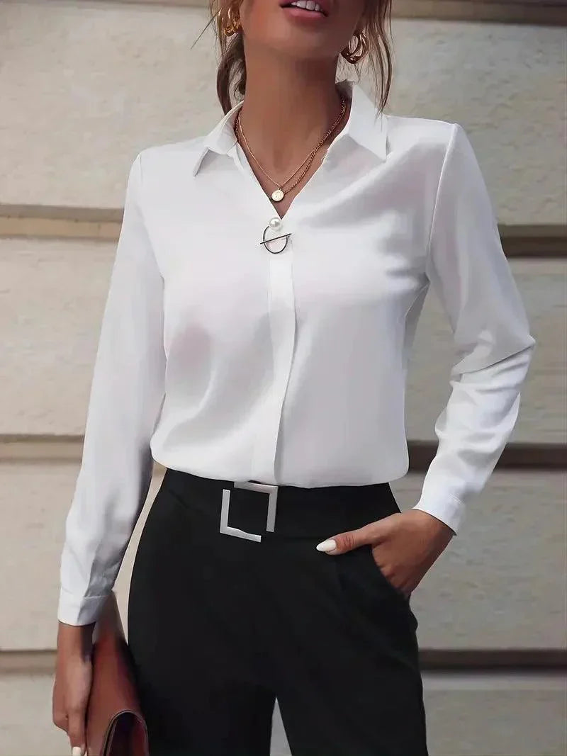 Marit – Formelle Langarm-Bluse