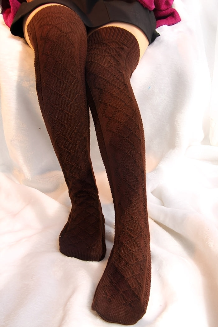 Rozanne - Stilvolle, warme Overknee-Socken für Damen