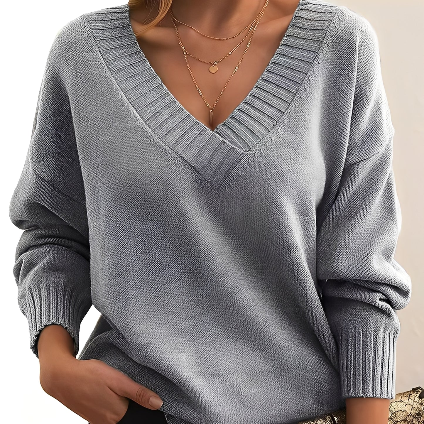 Merideth - Einfacher, vielseitiger Pullover für Damen