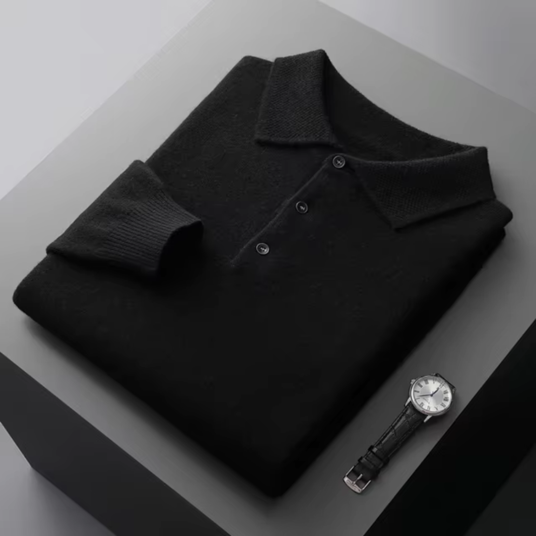 Brock - Herren-Wollpolo Eleganter Strick