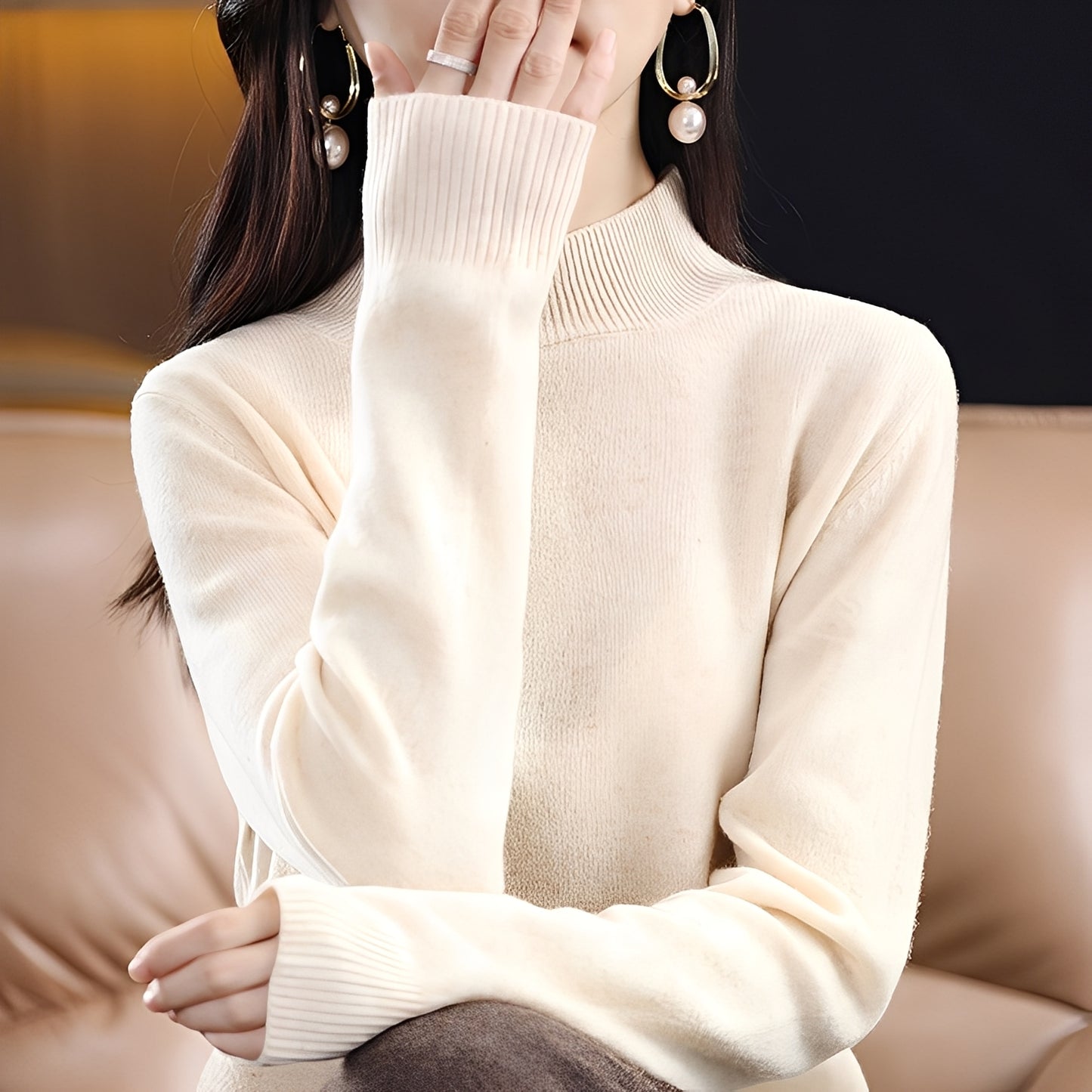 Natille - Lässiger Kaschmirpullover aus Wolle für Damen