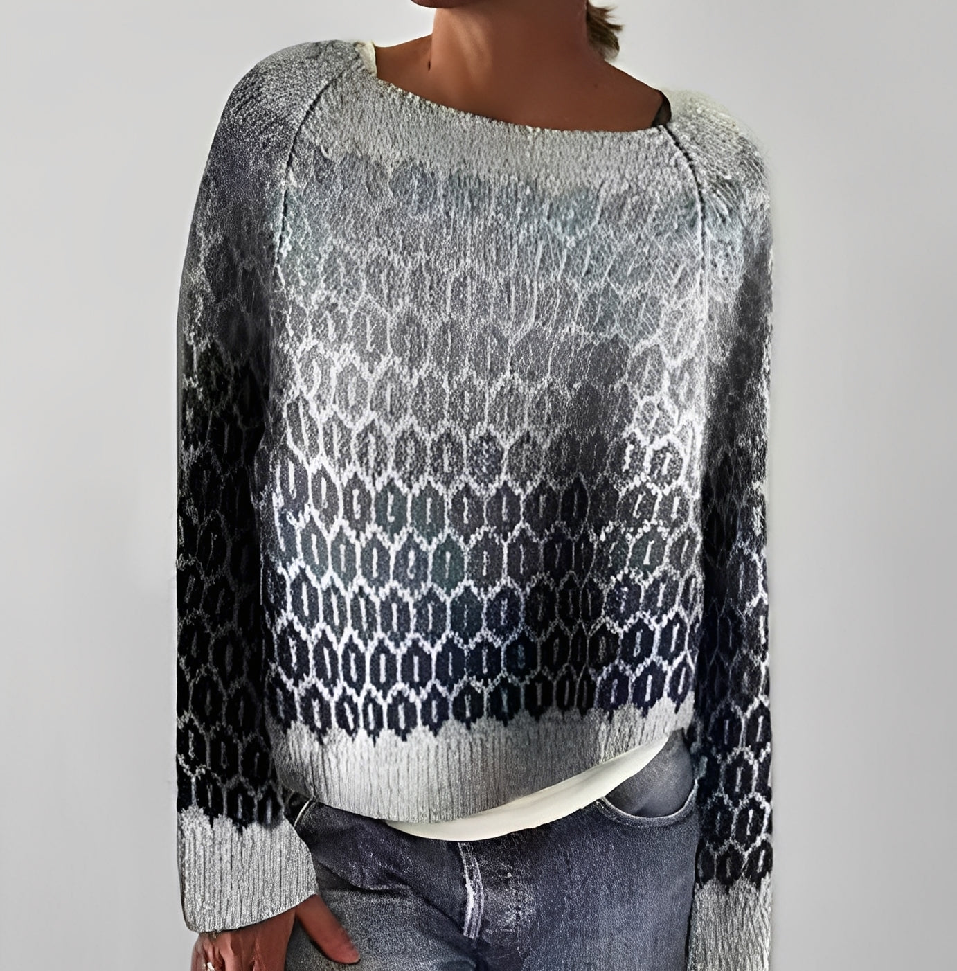 Christiana - Klassischer Pullover mit Aufdruck für Damen