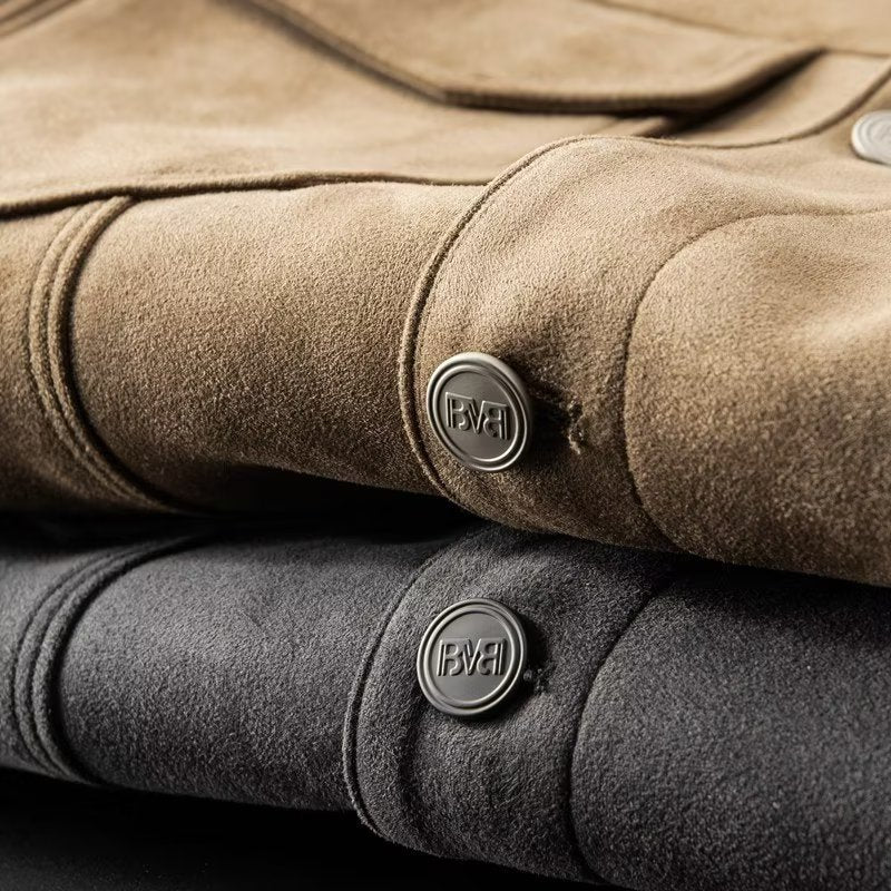 Wilbur - Klassische Lederjacke aus Wildleder für Herren