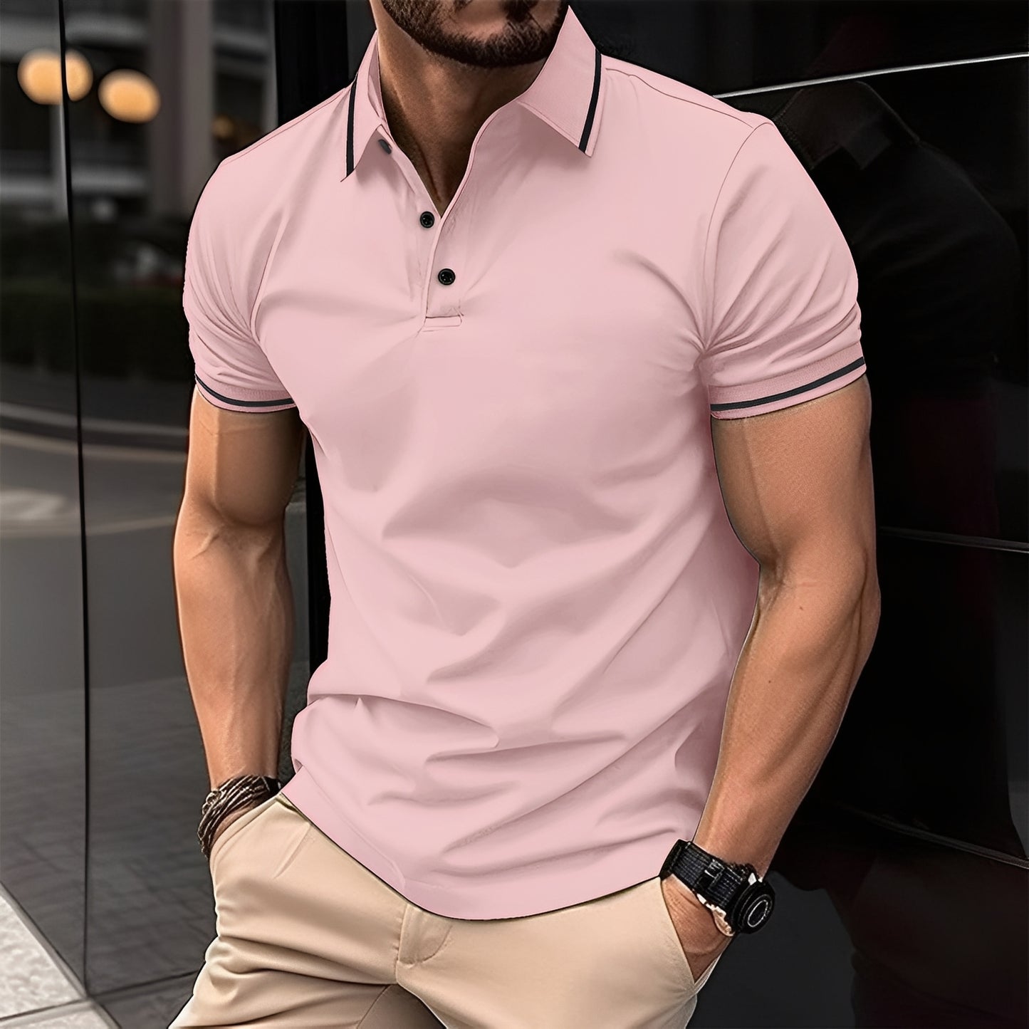 Mervyn - Lässiges, kurzärmeliges Sport-Poloshirt für Herren
