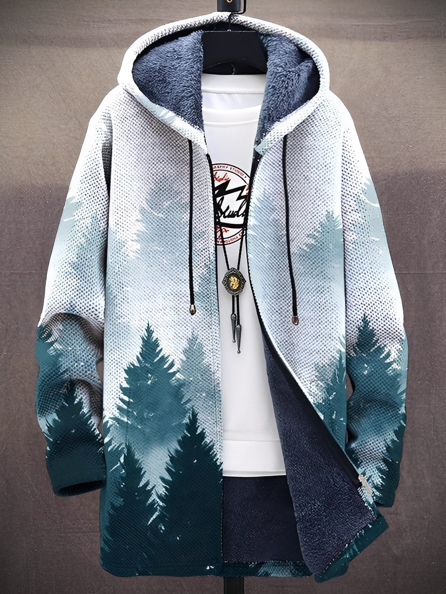 Trenton - Stilvolle bedruckte Jacke mit Kapuze für Herren
