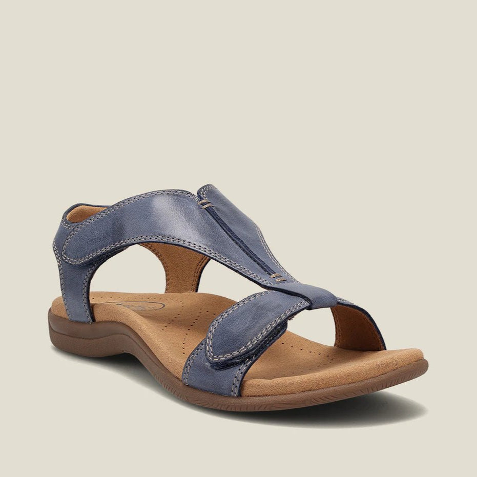 Rosemarie - Orthopädische Keilsandaletten aus Leder für Damen