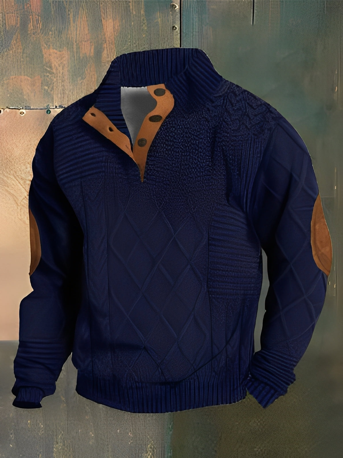 Hugh - Retro-Strickpullover mit Rollkragen aus Kaschmir für Herren