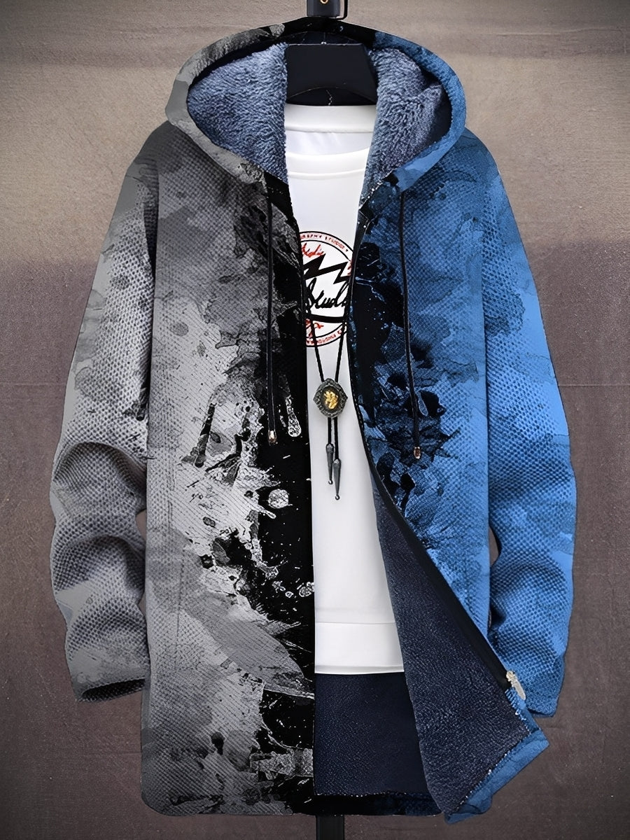 Trenton - Stilvolle bedruckte Jacke mit Kapuze für Herren