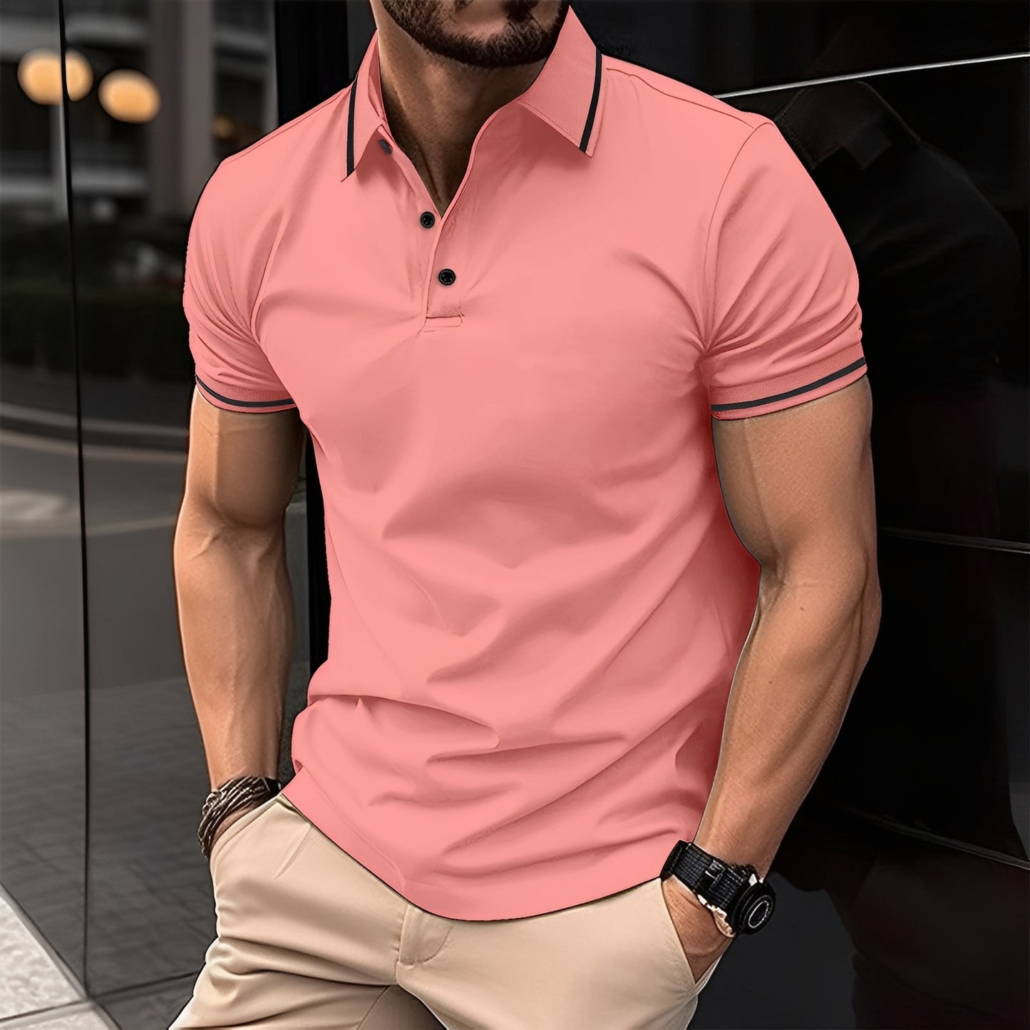 Mervyn - Lässiges, kurzärmeliges Sport-Poloshirt für Herren