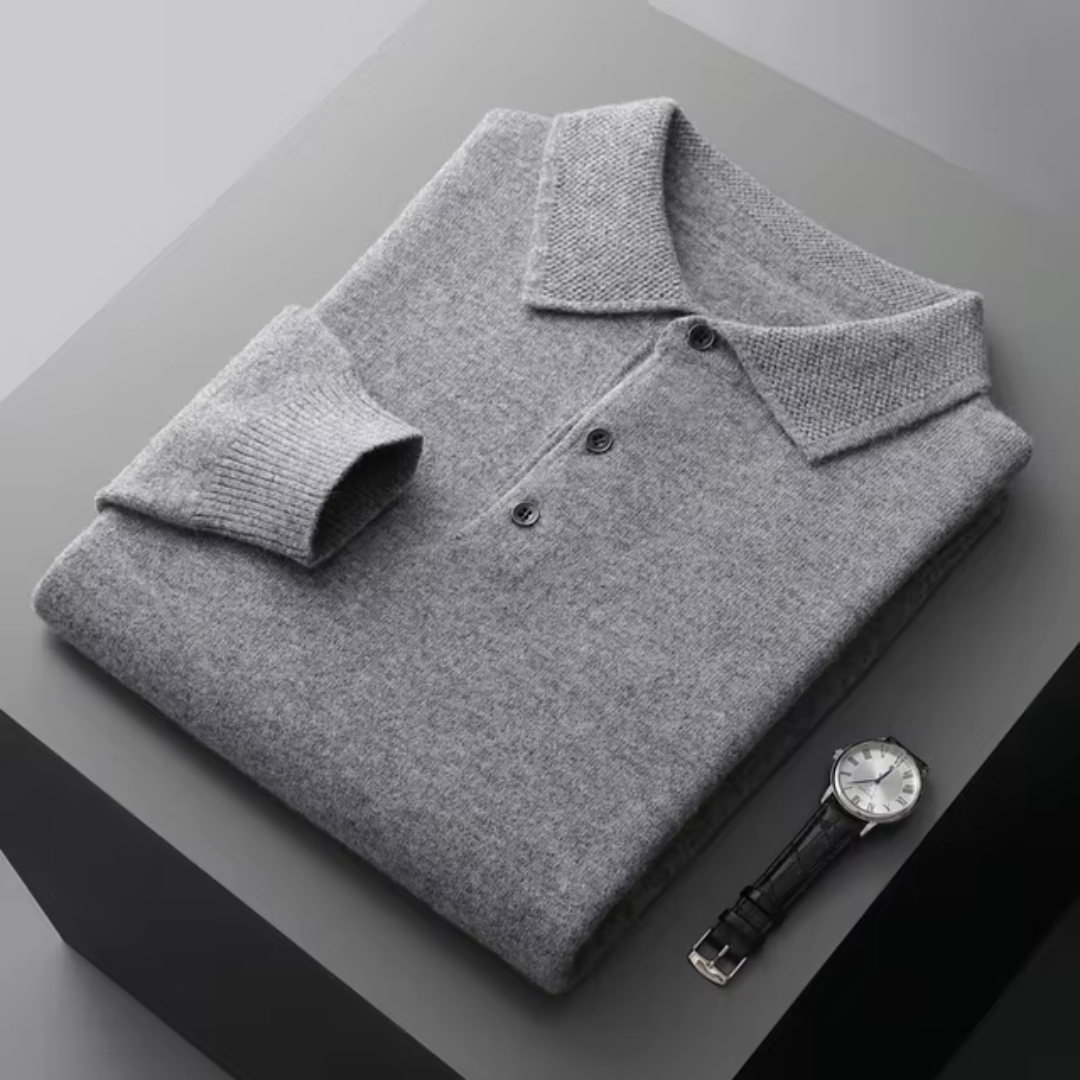 Brock - Herren-Wollpolo Eleganter Strick