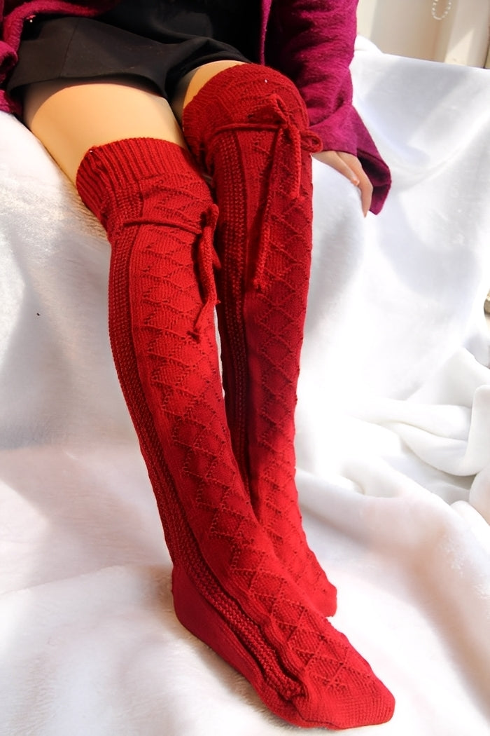 Rozanne - Stilvolle, warme Overknee-Socken für Damen