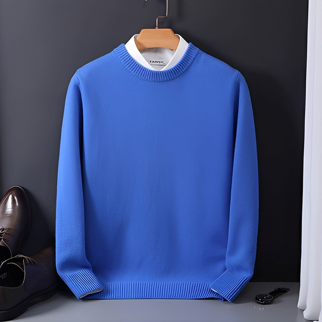 Inigo - Moderner, locker geschnittener Kaschmirpullover für Herren