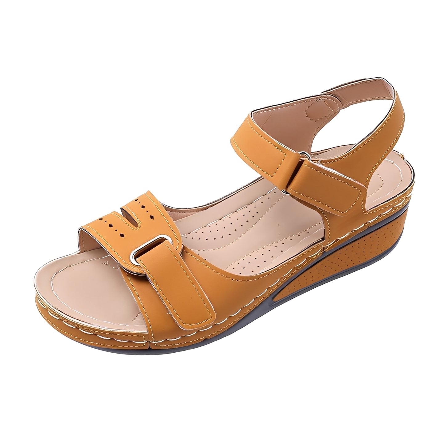 Marissa - Bequeme Plateausandalen mit Riemchen für Damen