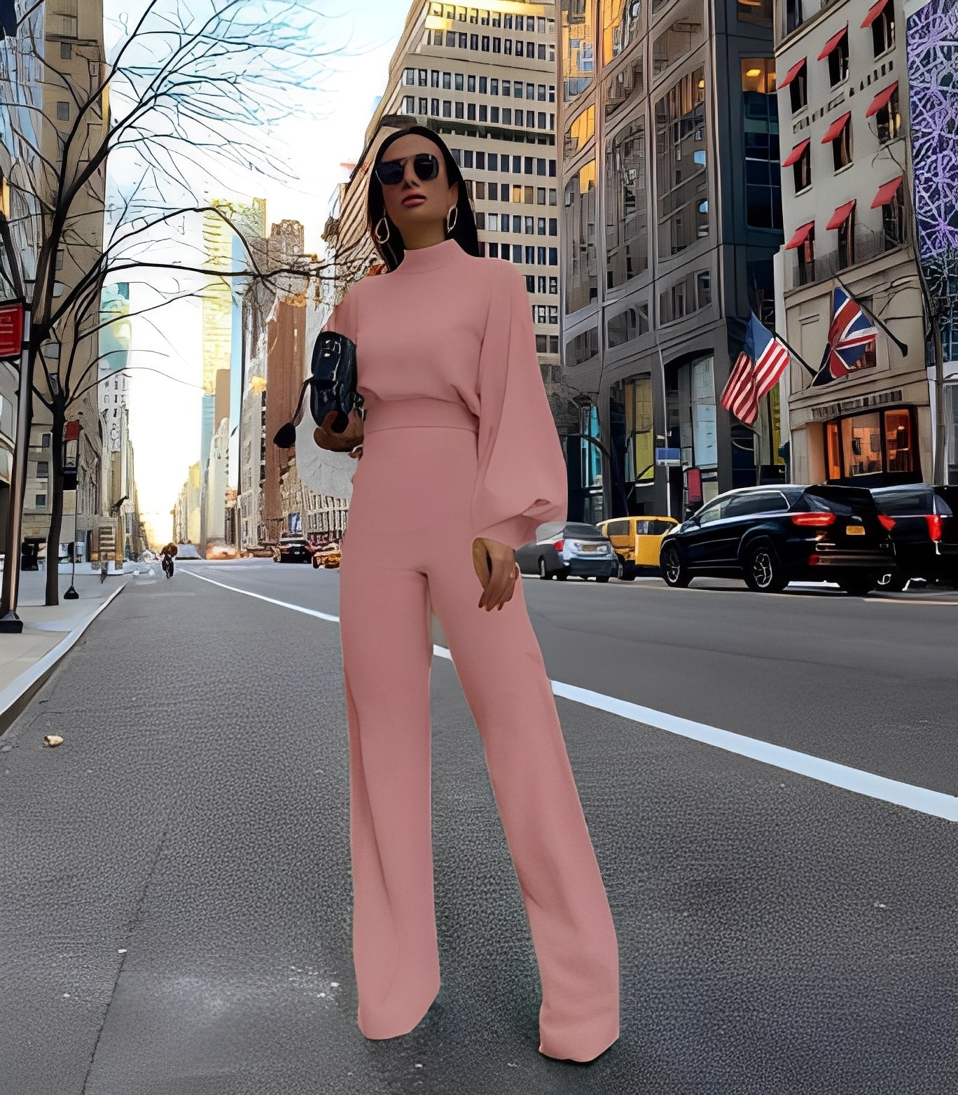 Rebeccah - Stilvoller langärmeliger Jumpsuit für Damen