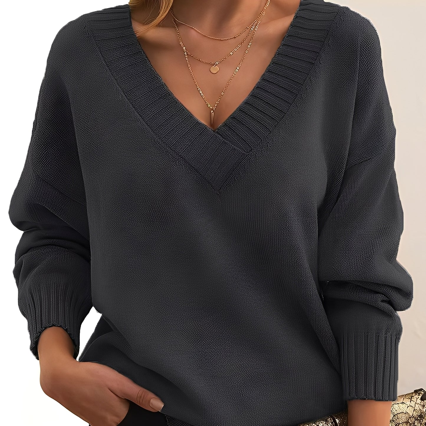 Merideth - Einfacher, vielseitiger Pullover für Damen