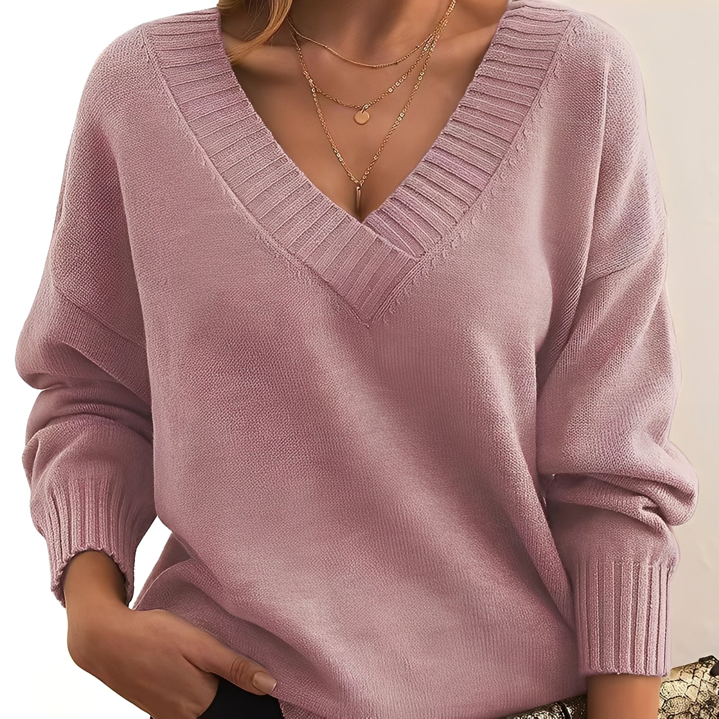 Merideth - Einfacher, vielseitiger Pullover für Damen