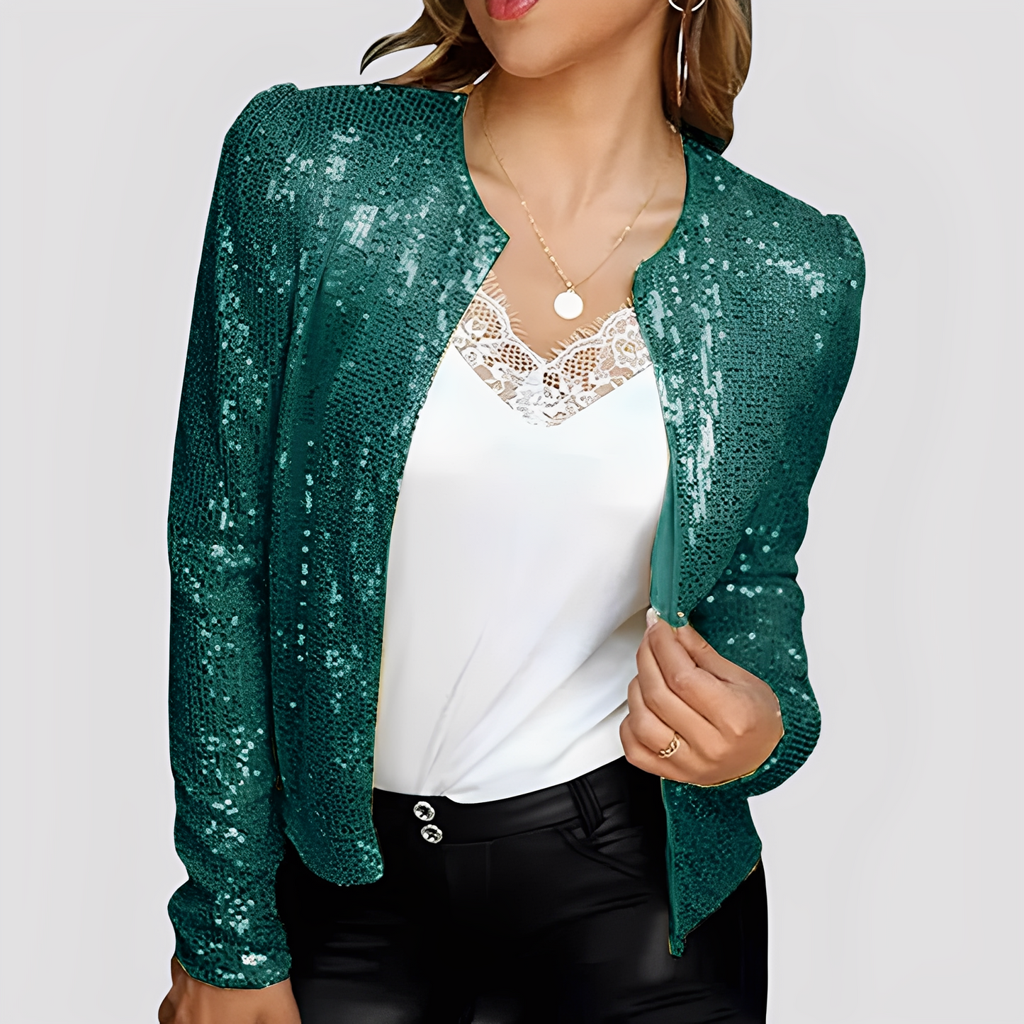 Shannen - Stilvoller Blazer mit Glitzer für Damen