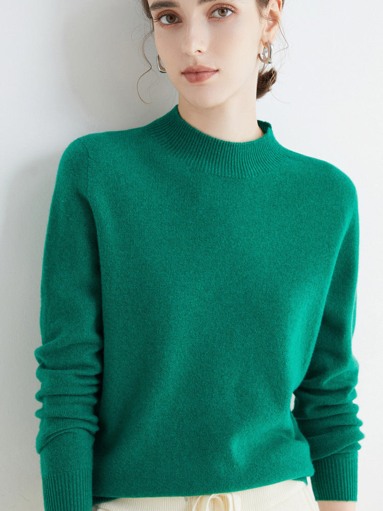 Rhoda - Einfacher Strickpullover aus Kaschmir für Damen