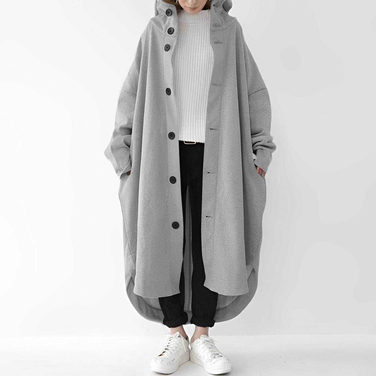 Jennica - Lockerer langer Trenchcoat für Damen