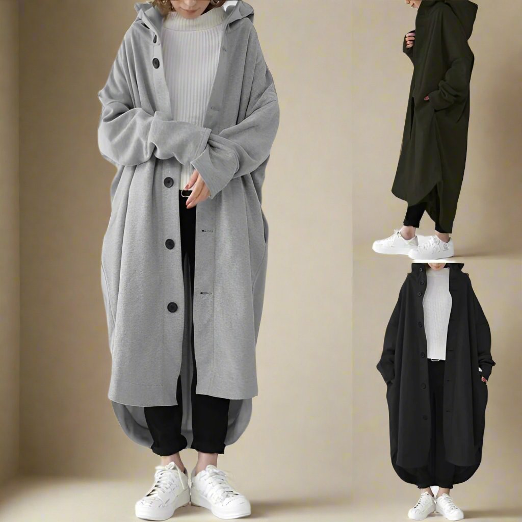 Jennica - Lockerer langer Trenchcoat für Damen