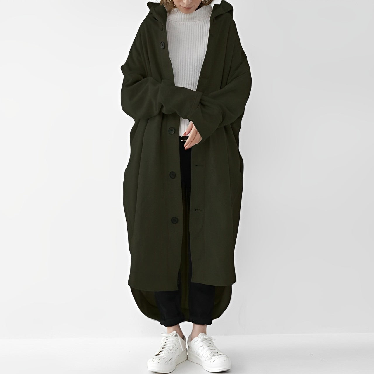 Jennica - Lockerer langer Trenchcoat für Damen