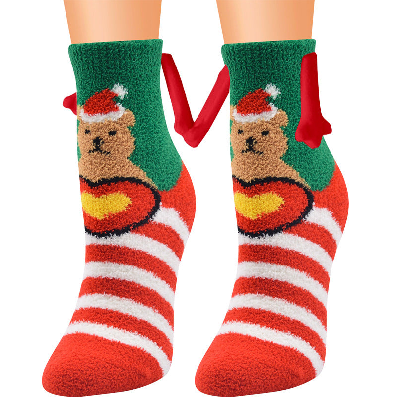 Cailin - Stilvolle Weihnachts-Fleece-Socken für Damen