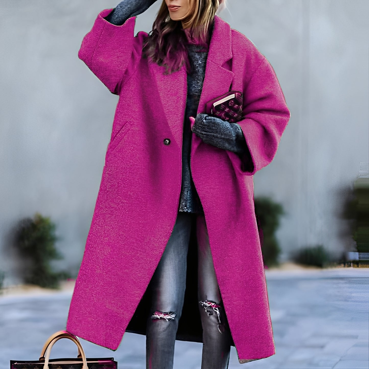 Haylie - Eleganter, klassischer, lockerer Mantel für Damen