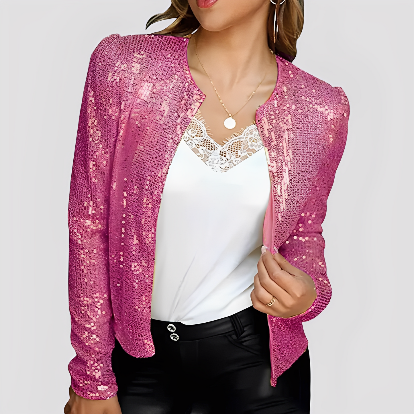 Shannen - Stilvoller Blazer mit Glitzer für Damen