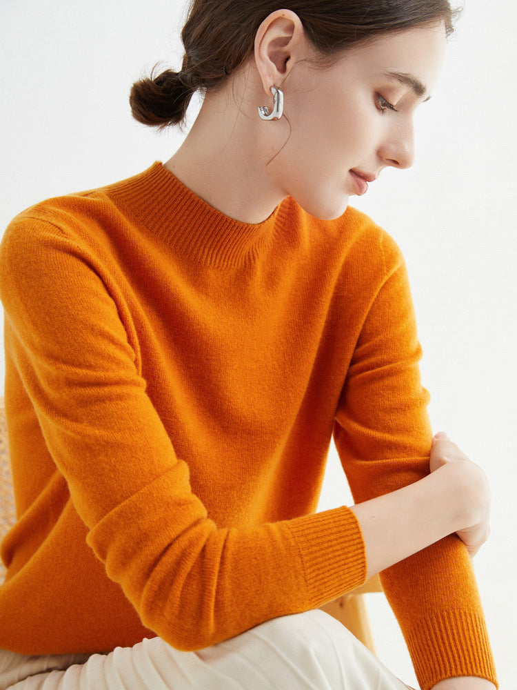 Rhoda - Einfacher Strickpullover aus Kaschmir für Damen