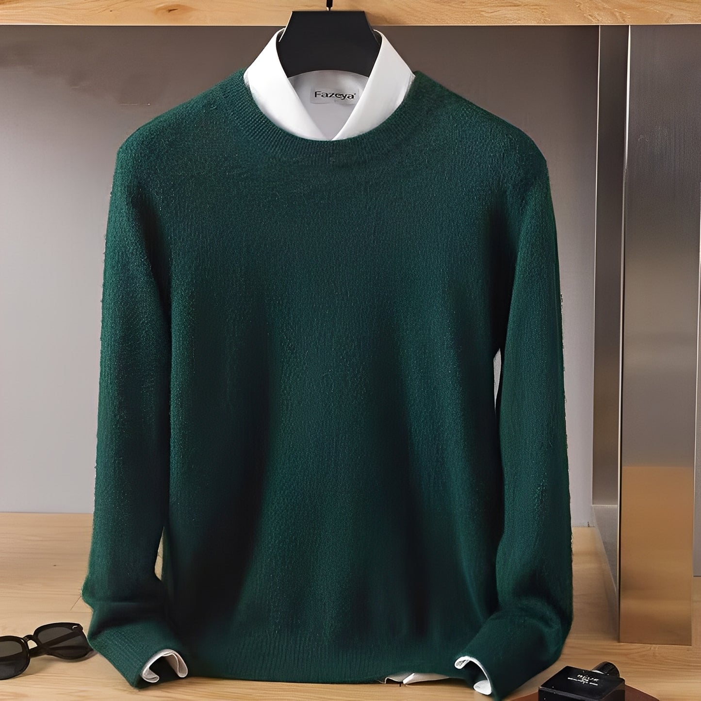Inigo - Moderner, locker geschnittener Kaschmirpullover für Herren