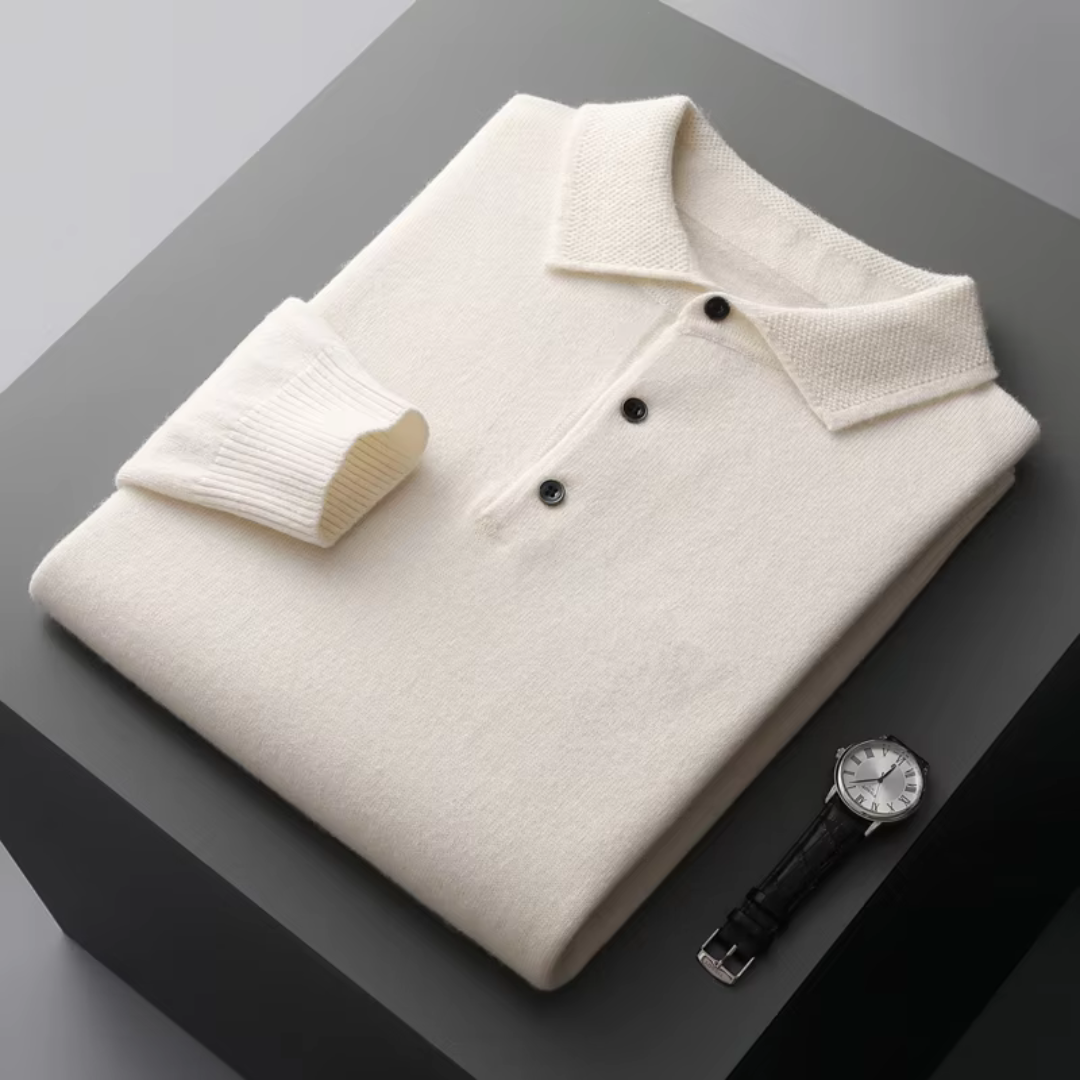 Brock - Herren-Wollpolo Eleganter Strick