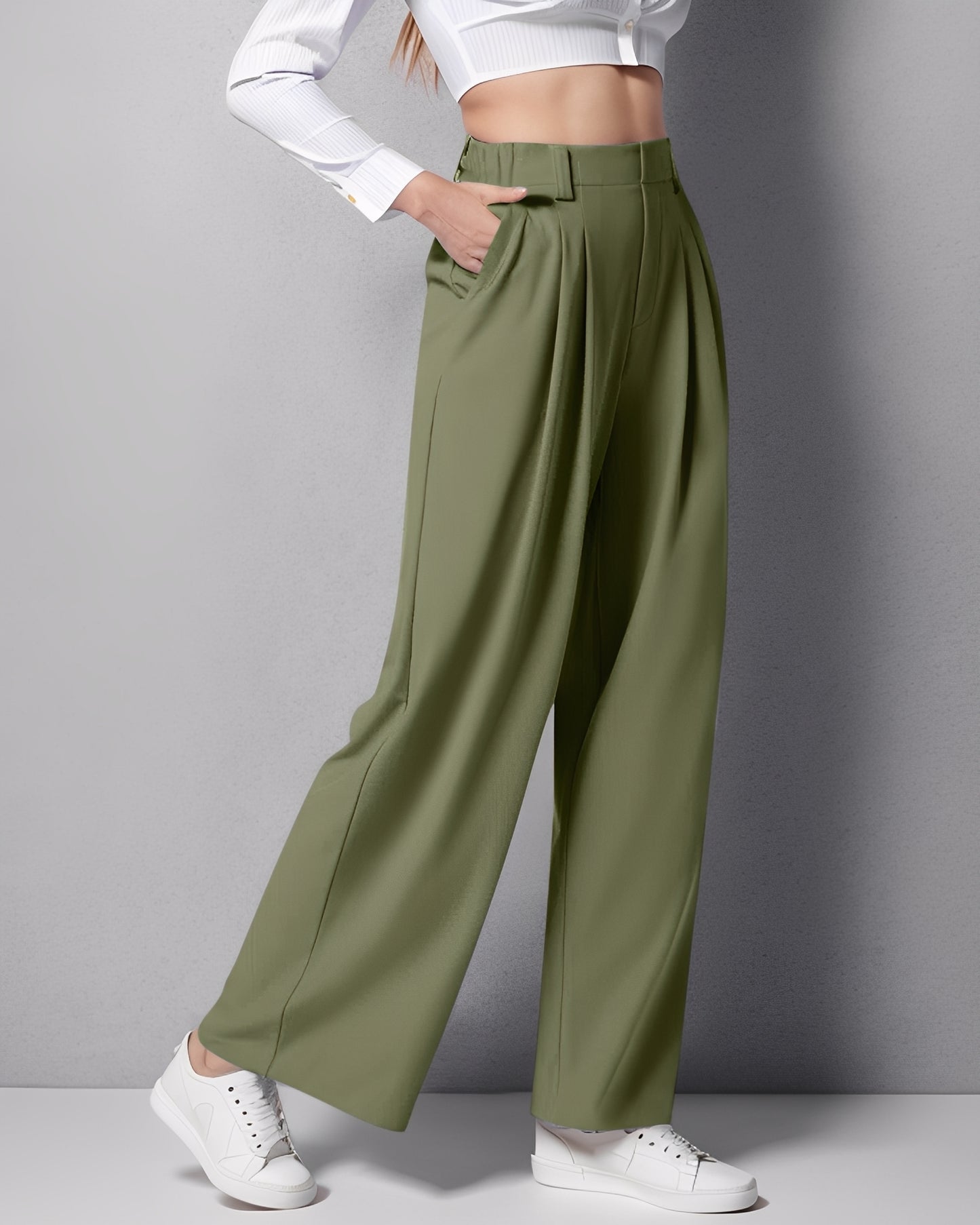 Montana - Elastische gerade Hose für Damen
