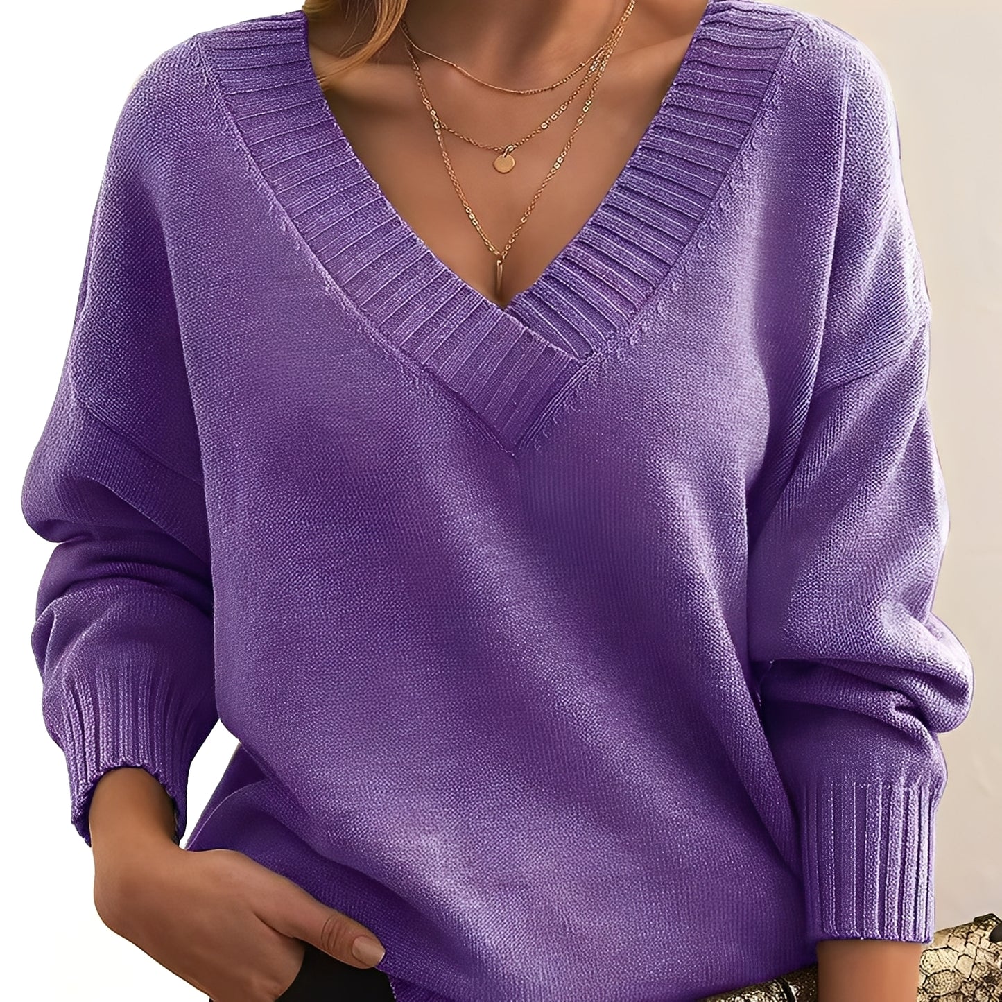 Merideth - Einfacher, vielseitiger Pullover für Damen