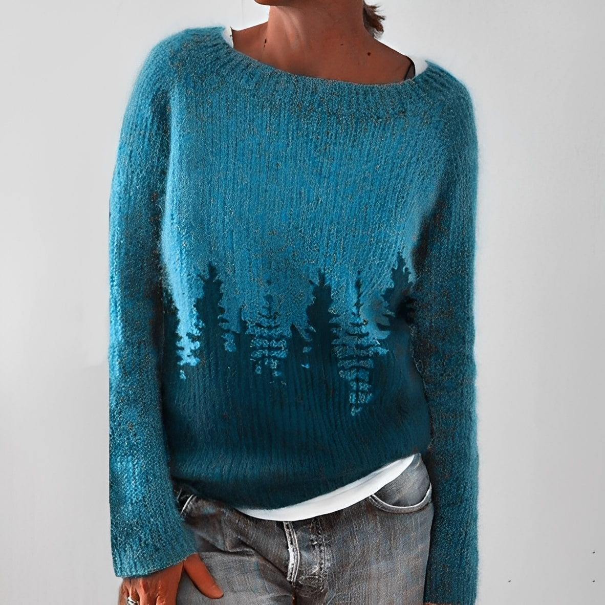 Christiana - Klassischer Pullover mit Aufdruck für Damen