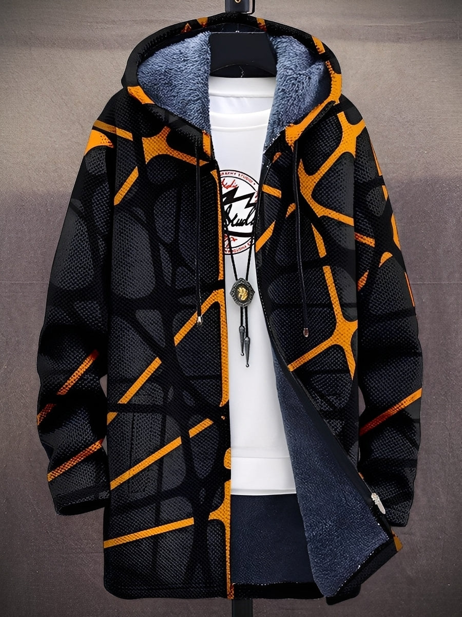 Trenton - Stilvolle bedruckte Jacke mit Kapuze für Herren