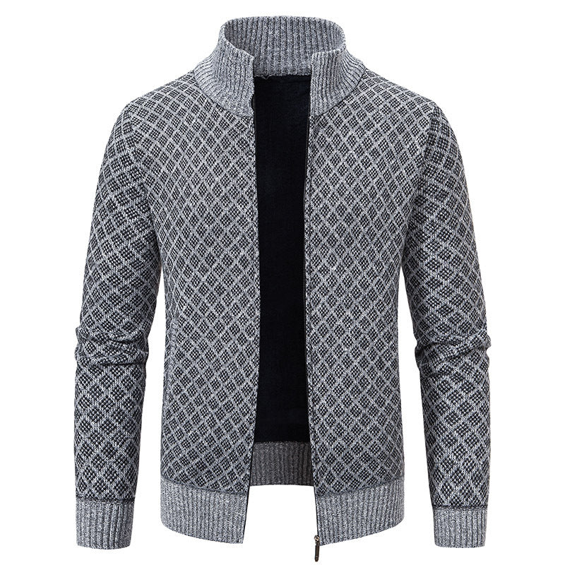 Gerald - Stilvolle Karojacke mit Reißverschluss für Herren