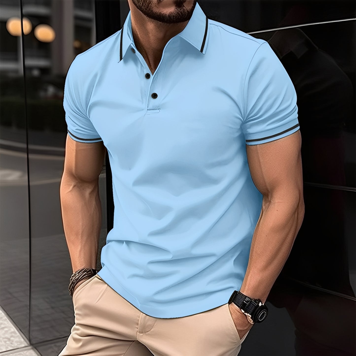 Mervyn - Lässiges, kurzärmeliges Sport-Poloshirt für Herren