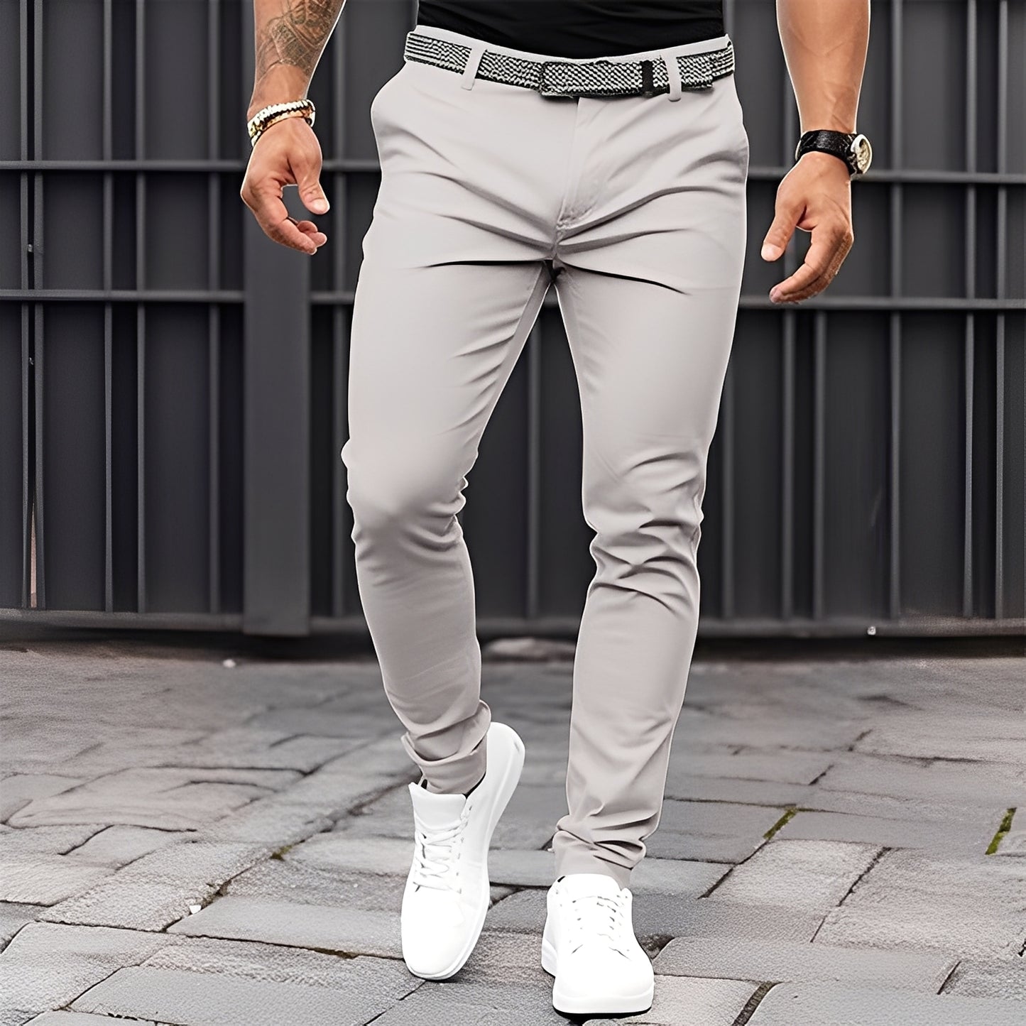 Raphael - Lässige, schmal geschnittene Hose für Herren