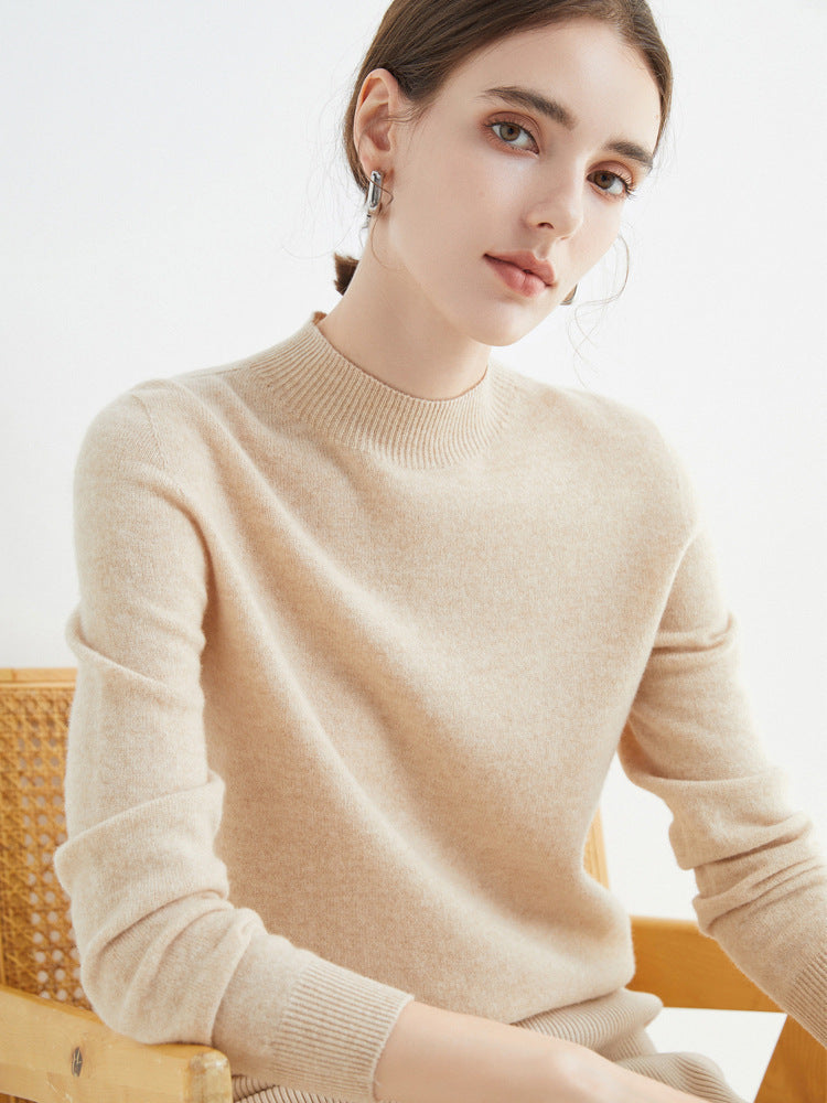 Rhoda - Einfacher Strickpullover aus Kaschmir für Damen