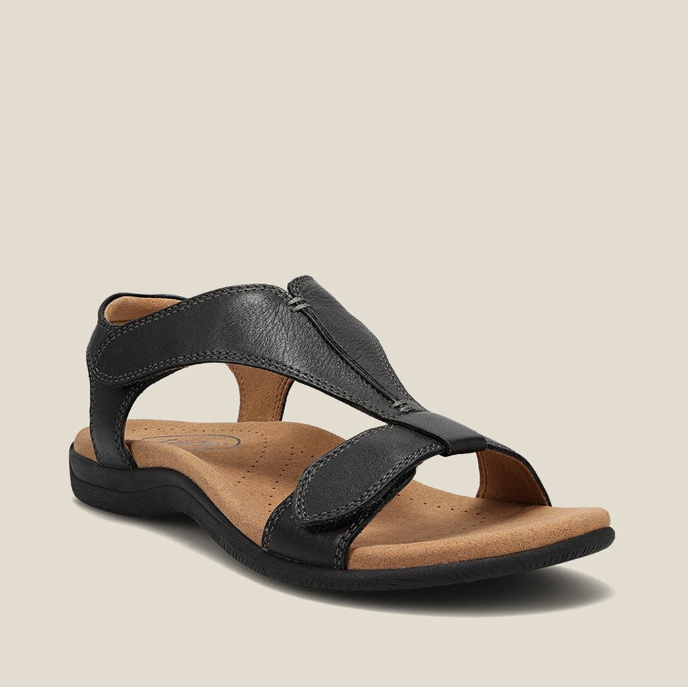 Rosemarie - Orthopädische Keilsandaletten aus Leder für Damen
