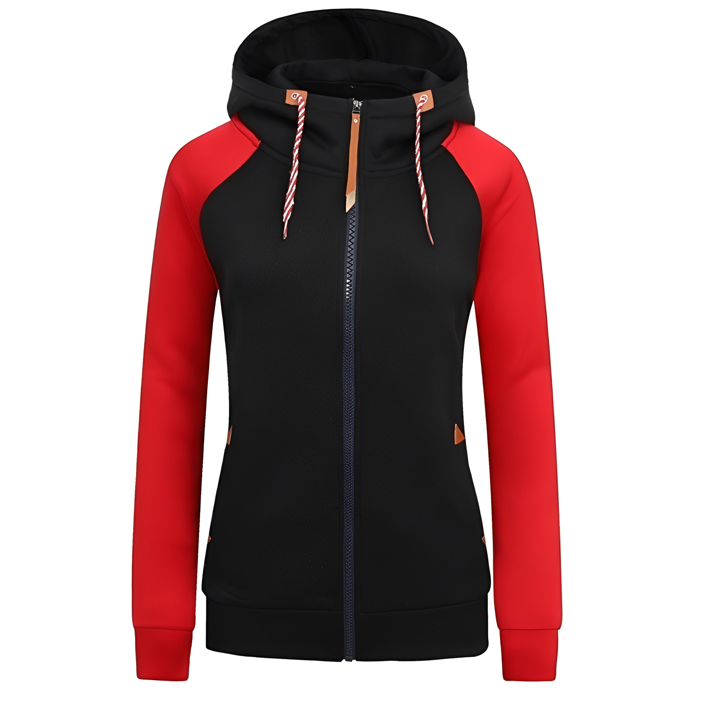 Elinor - Bequemer Kapuzenpullover mit Reißverschluss für Damen