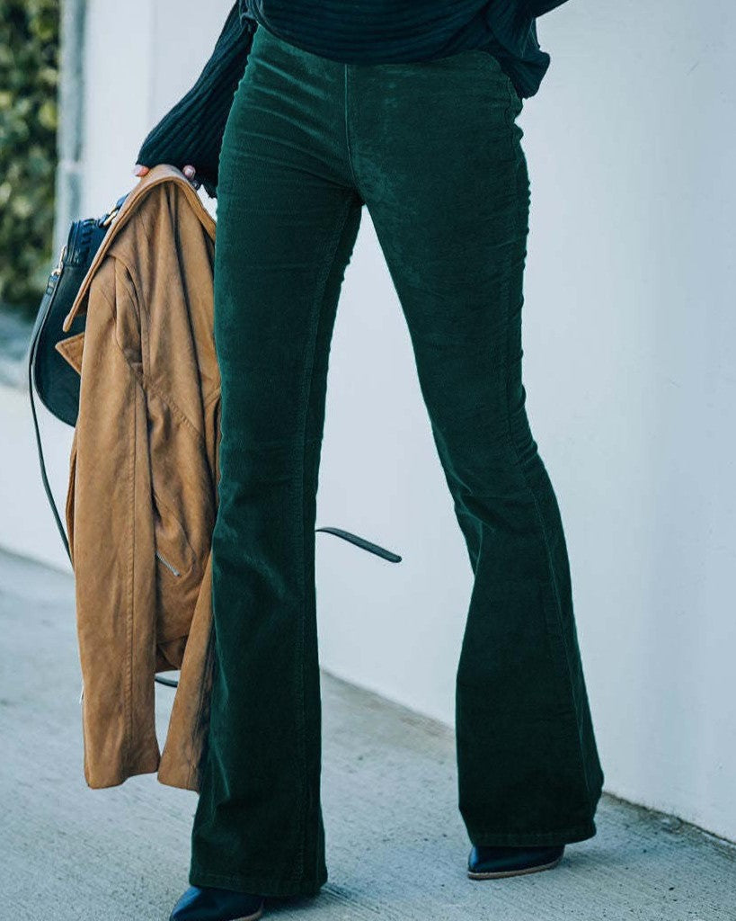 Susanne - Lässige Cord-Flare-Hose für für Damen