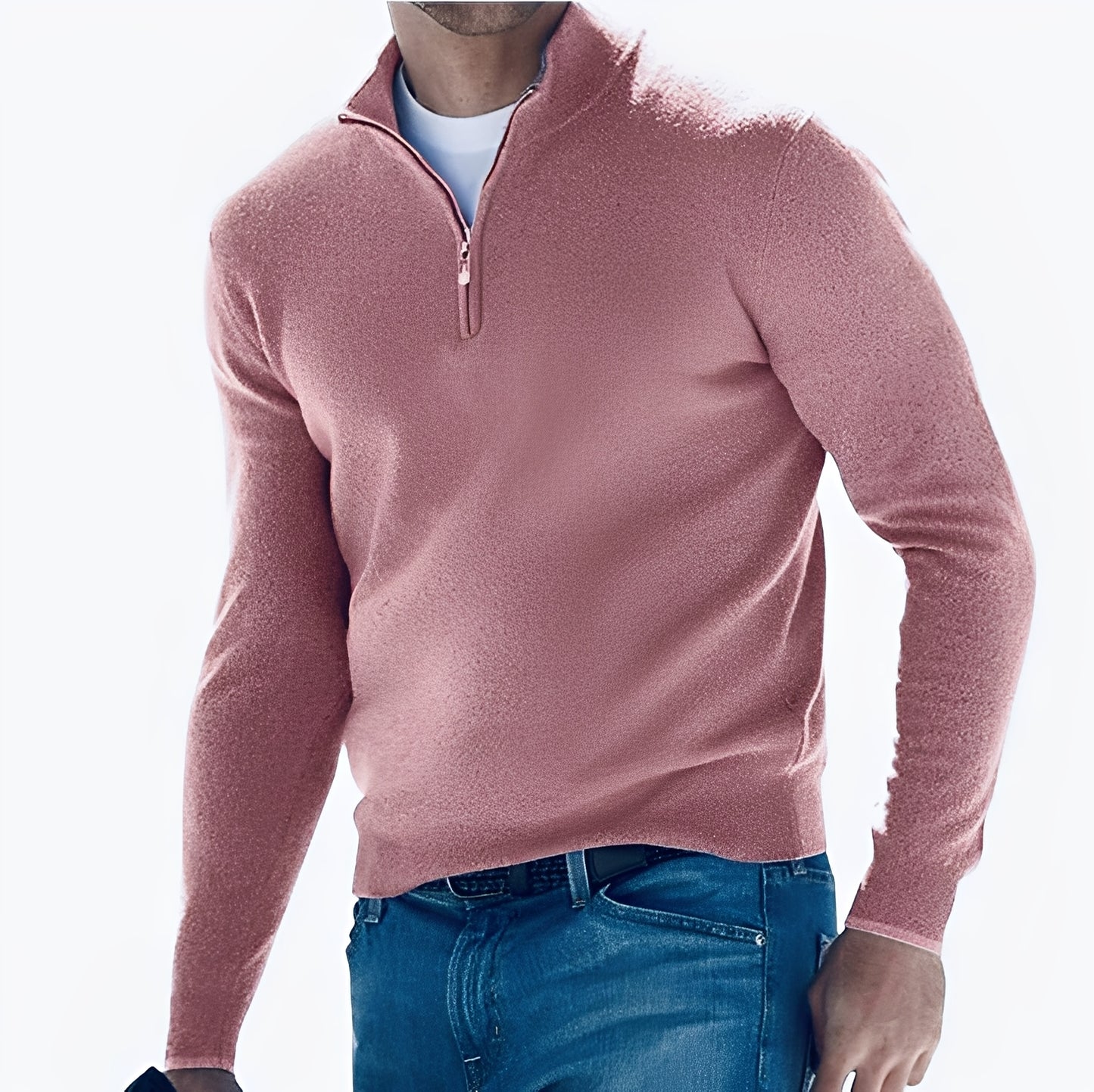 Rufus - Lässige Jacke mit Reißverschluss und hohem Kragen für Herren