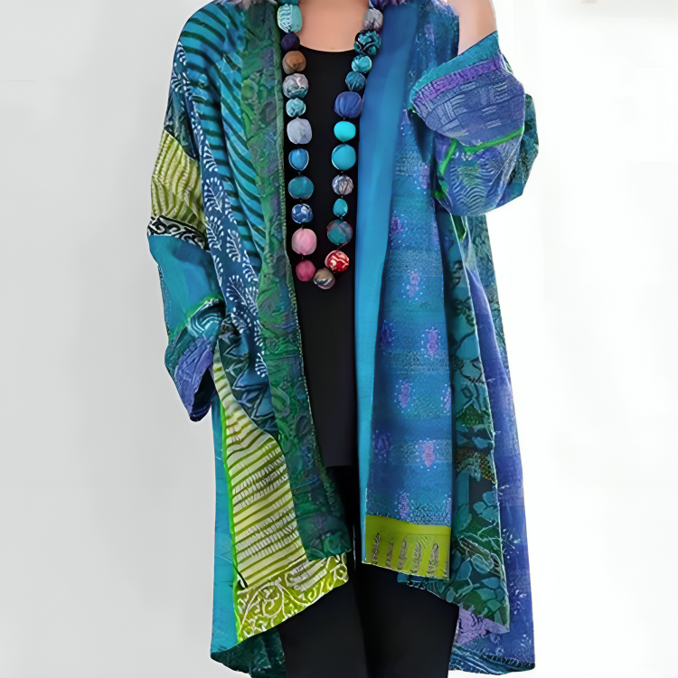 Sarah - Boho-Kimono mit Print für Damen