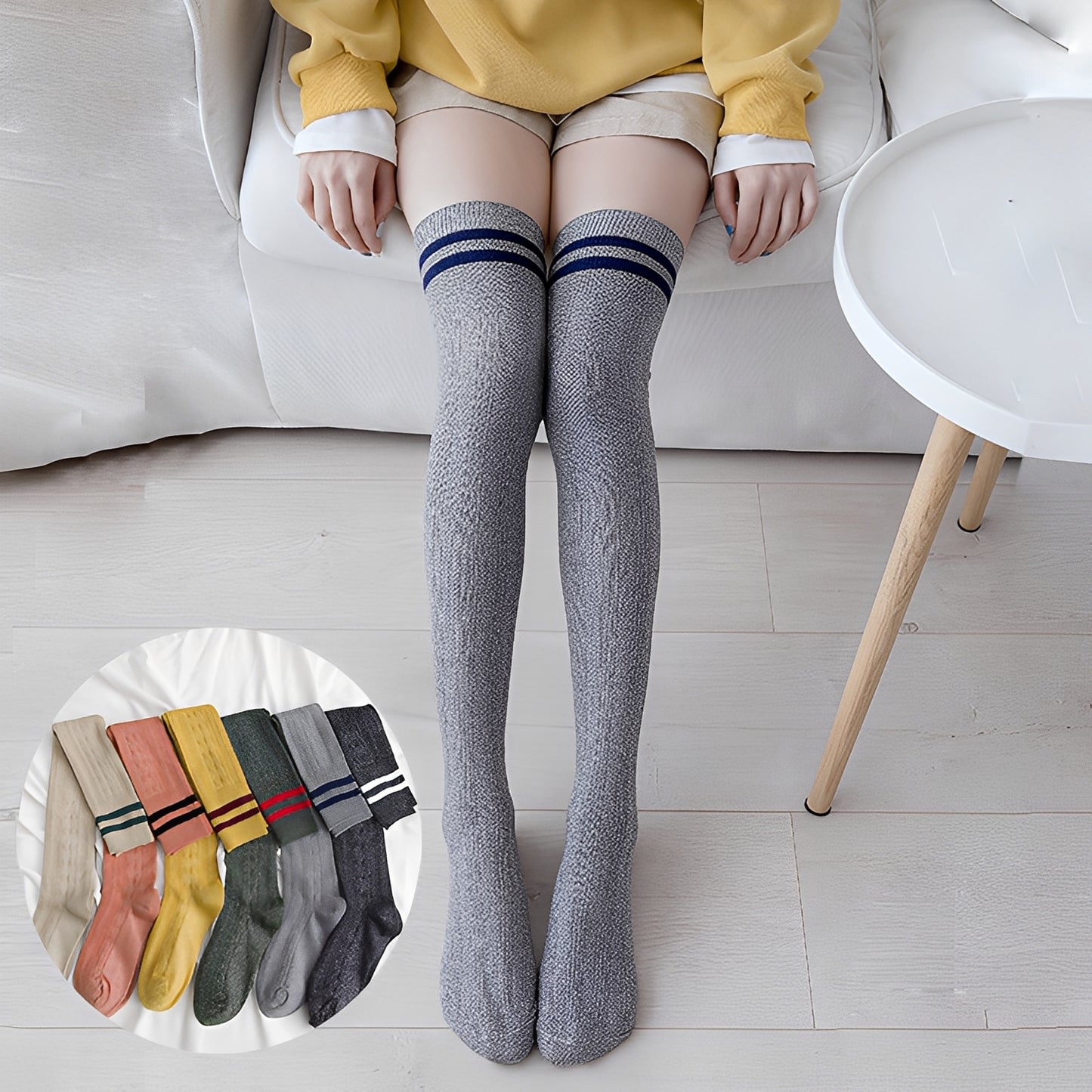 Zella - Stilvolle Overknee-Socken für Damen