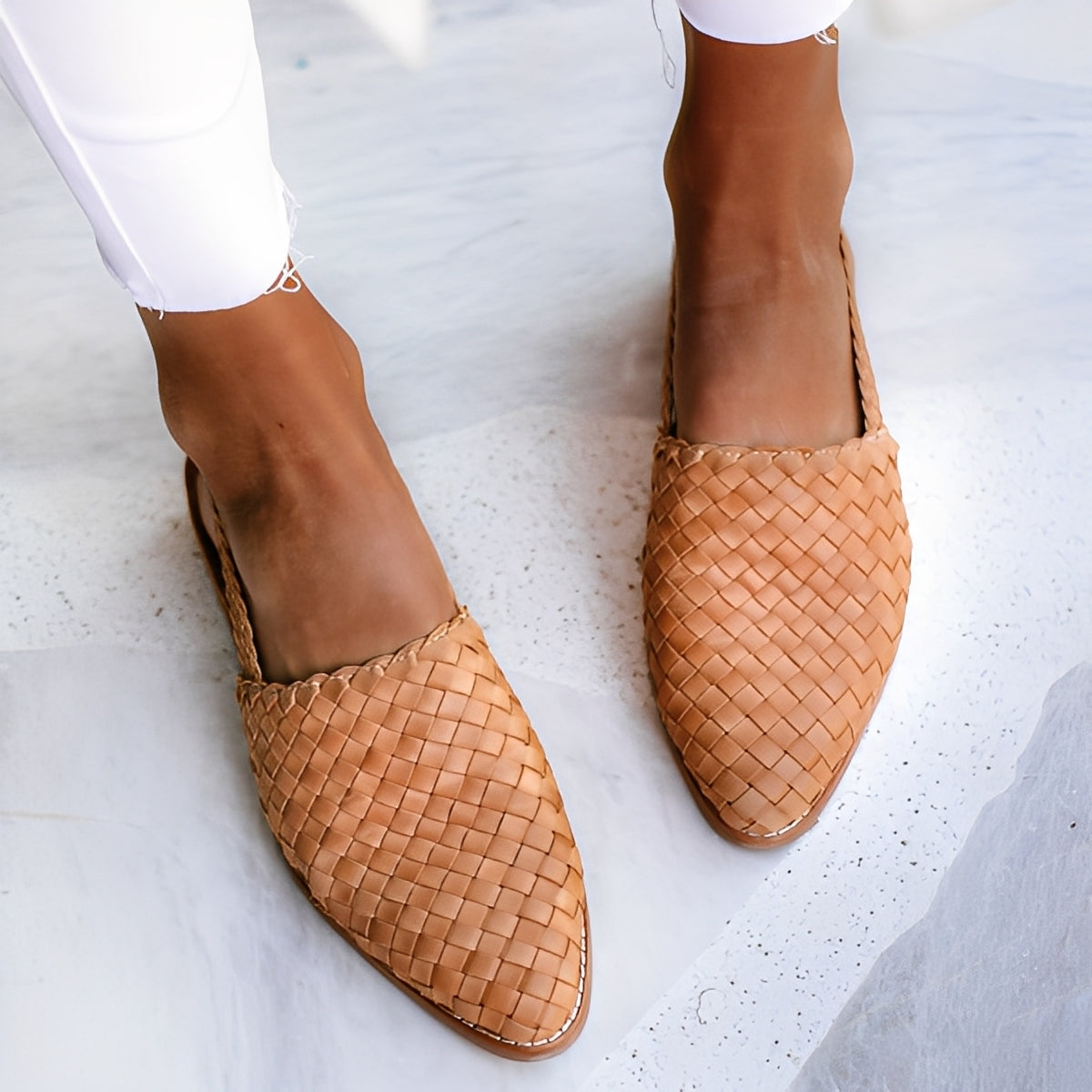 Shirley - Stilvolle flache Schuhe mit spitzer Zehenpartie für Damen