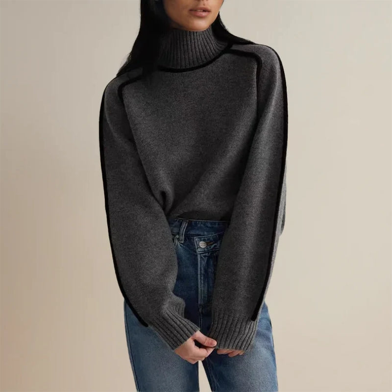 Aurora - Bequemer Damen Rollkragenpullover